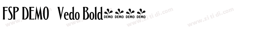 FSP DEMO   Vedo Bold字体转换